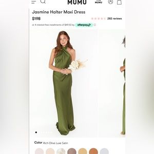 Halter Maxi Dress - Show Me Your MuMu - XS - new with tags